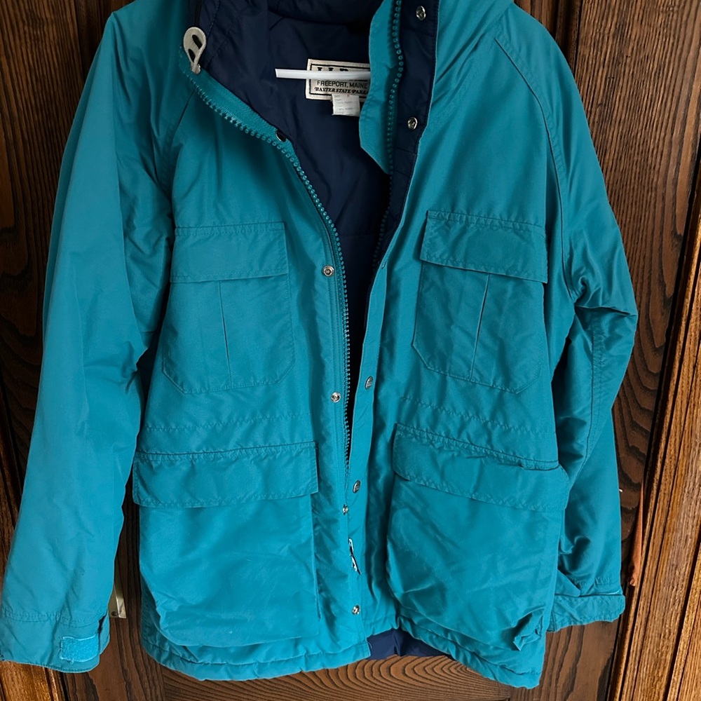 Vintage 80s-90s LL Bean Women’s Baxter State Parka Winter Coat (size medium) - Picture 3 of 11